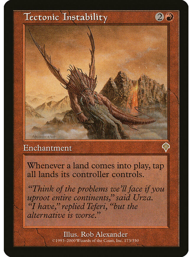 Tectonic Instability