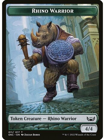 Rhino Warrior Token