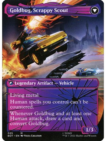 Goldbug, Humanity's Ally // Goldbug, Scrappy Scout