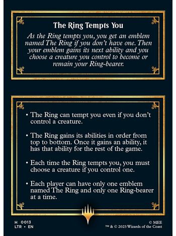 The Ring // The Ring Tempts You Token