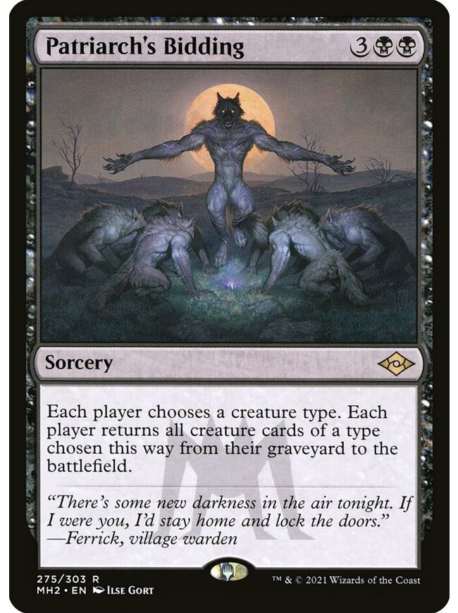 Patriarch's Bidding