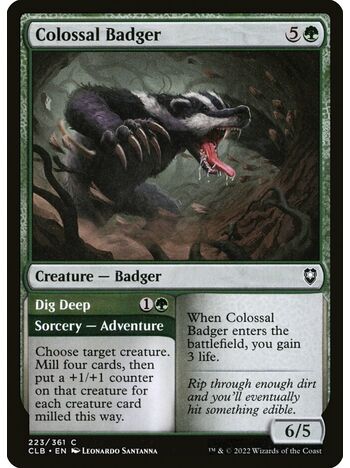 Colossal Badger // Dig Deep