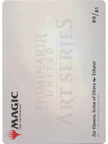 Zar Ojanen, Scion of Efrava // Zar Ojanen, Scion of Efrava (Art Series)