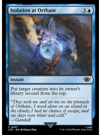 Isolation at Orthanc