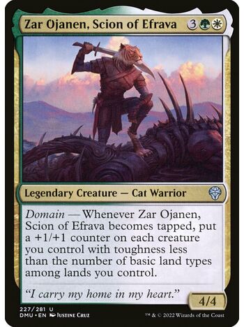 Zar Ojanen, Scion of Efrava