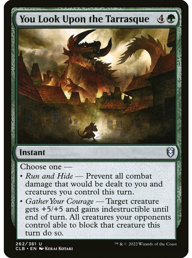 You Look Upon the Tarrasque