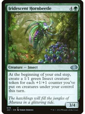 Iridescent Hornbeetle