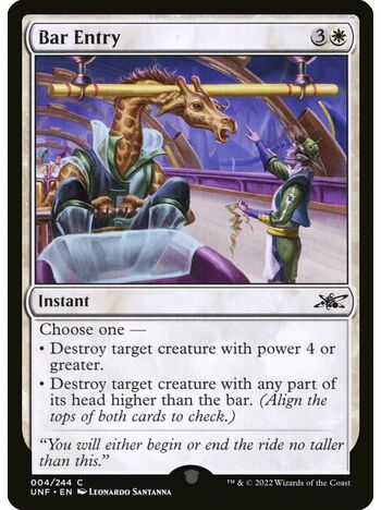 Bar Entry