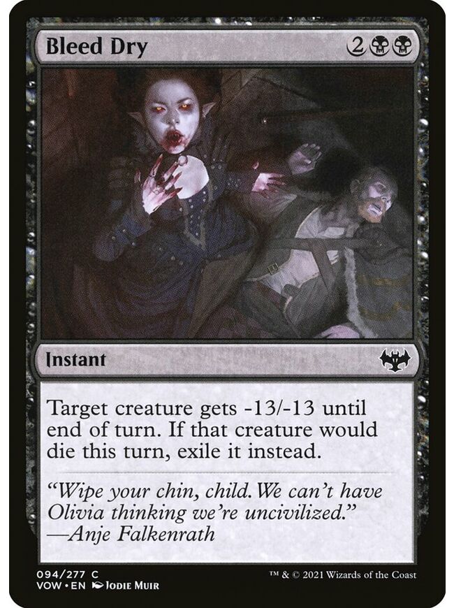 Bleed Dry