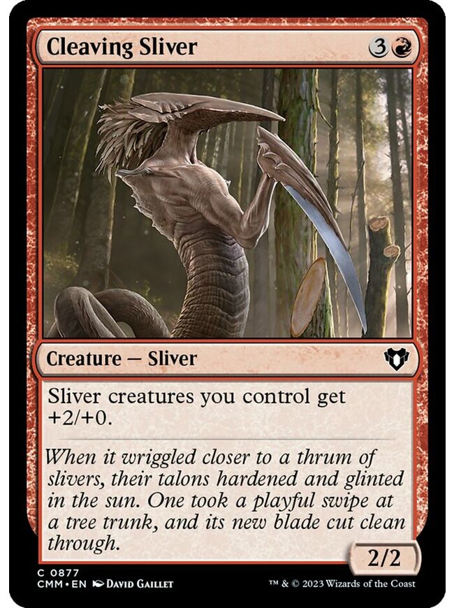 Cleaving Sliver