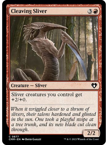 Cleaving Sliver