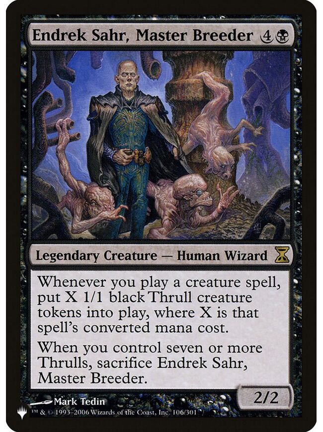 Endrek Sahr, Master Breeder