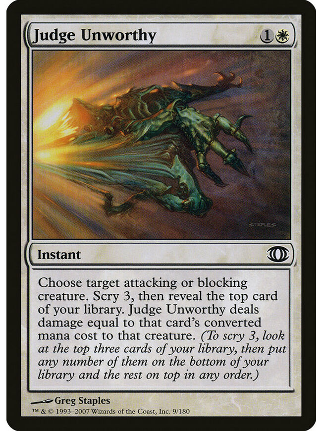 Judge Unworthy
