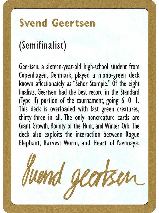 Svend Geertsen Bio