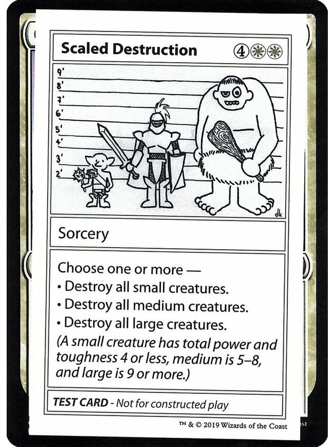 Scaled Destruction