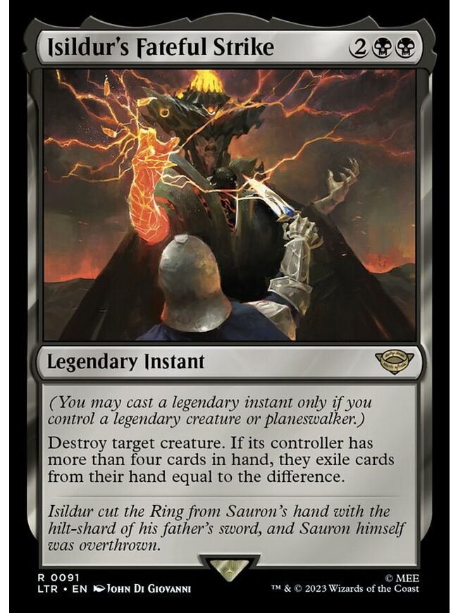 Isildur's Fateful Strike