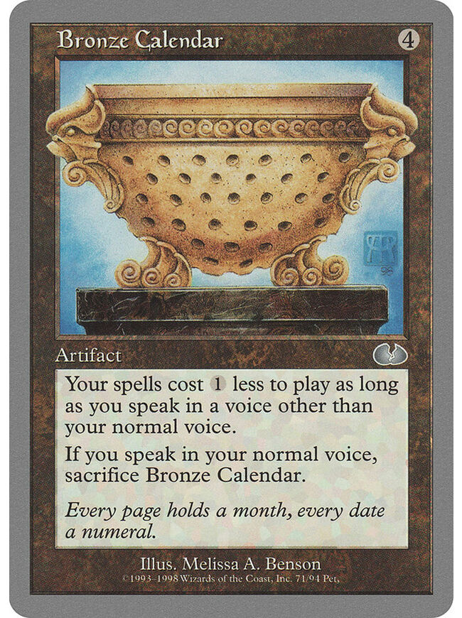 Bronze Calendar