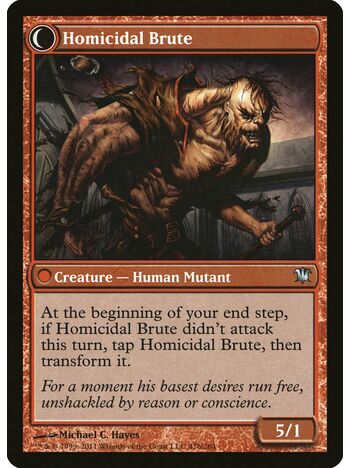 Civilized Scholar // Homicidal Brute