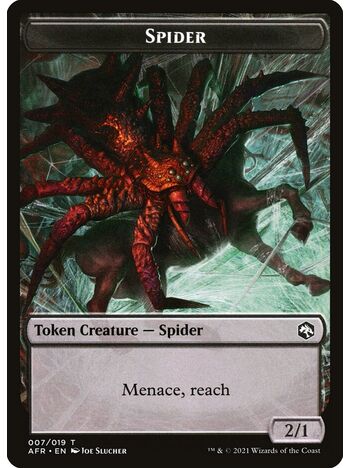 Spider Token (2/1) (Black)