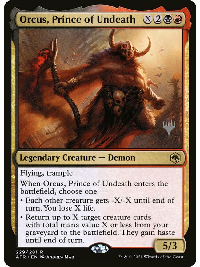 Orcus, Prince of Undeath