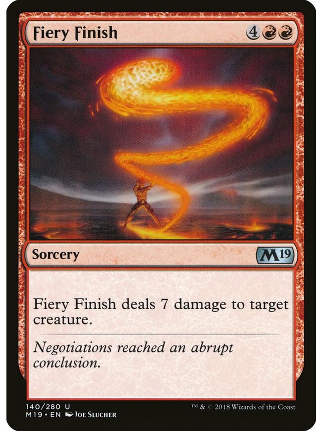 Fiery Finish