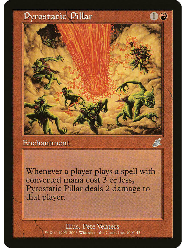 Pyrostatic Pillar