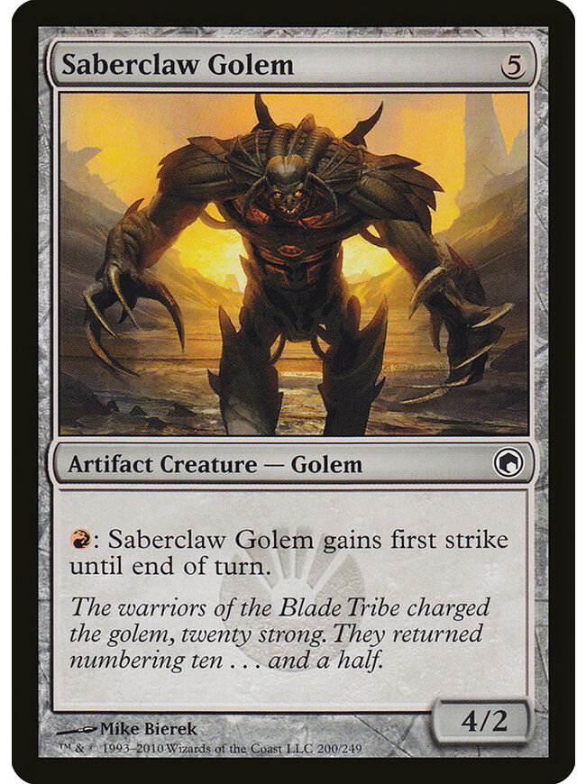 Saberclaw Golem