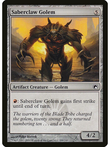 Saberclaw Golem