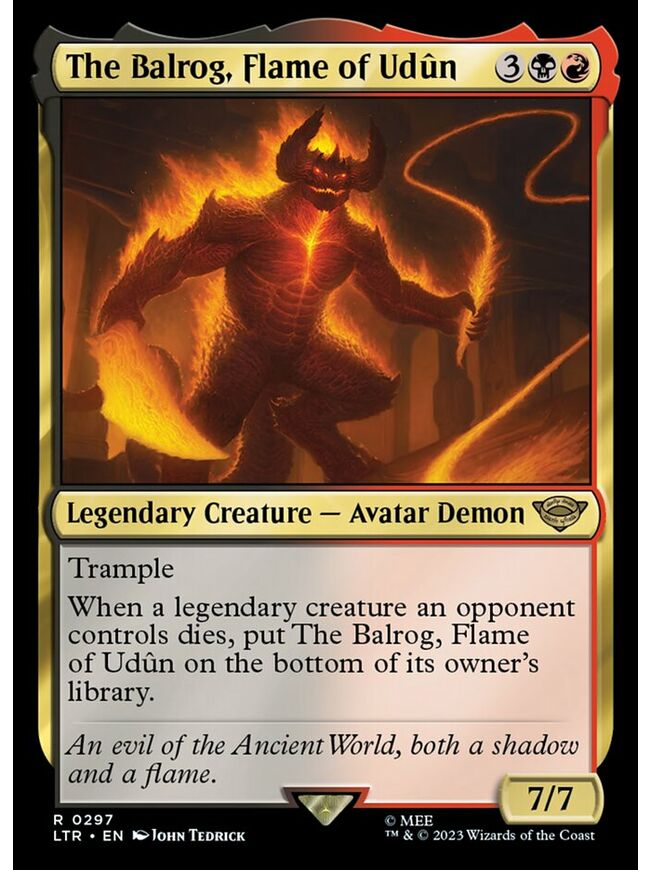 The Balrog, Flame of Udûn