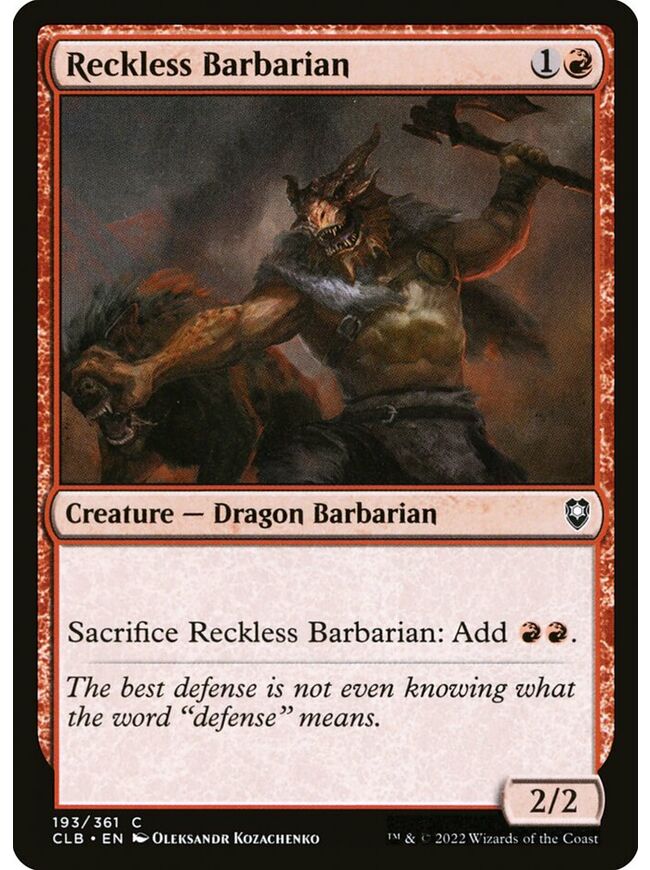 Reckless Barbarian