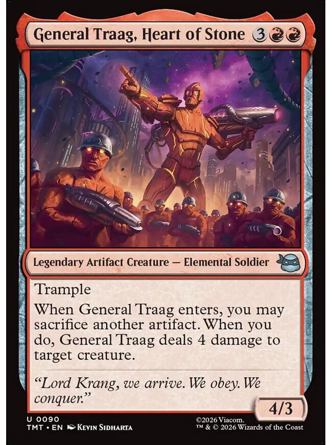 General Traag, Heart of Stone