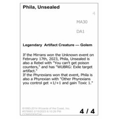 Phila, Unsealed