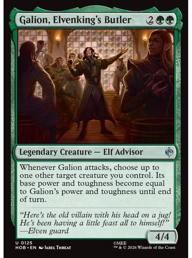 Galion, Elvenking's Butler