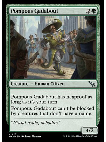 Pompous Gadabout
