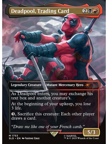 Deadpool, Trading Card