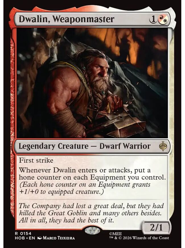 Dwalin, Weaponmaster