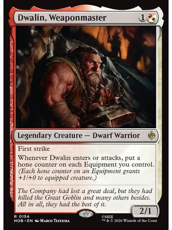 Dwalin, Weaponmaster