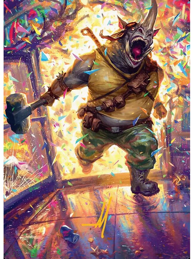 Rocksteady, Rowdy Rhino // Rocksteady, Rowdy Rhino (Art Series)