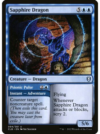 Sapphire Dragon // Psionic Pulse