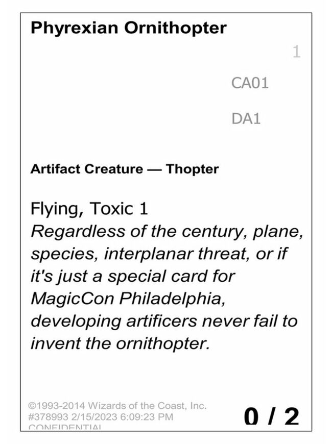 Phyrexian Ornithopter