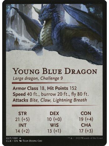 Young Blue Dragon // Young Blue Dragon (Art Series)