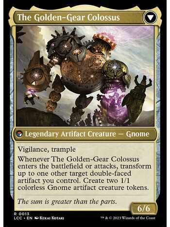 Tetzin, Gnome Champion // The Golden-Gear Colossus