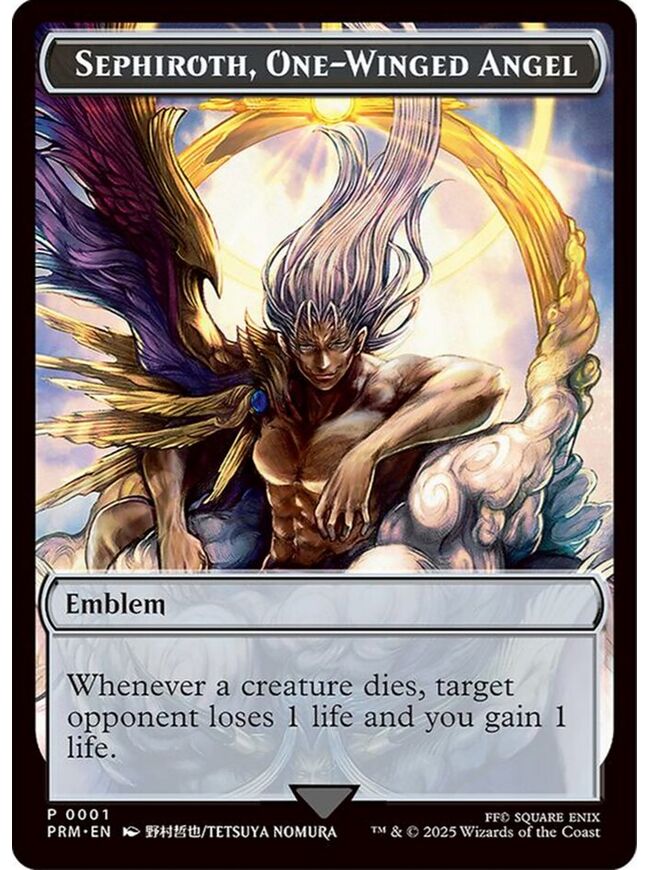Sephiroth, One-Winged Angel Emblem Token