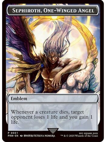 Sephiroth, One-Winged Angel Emblem Token