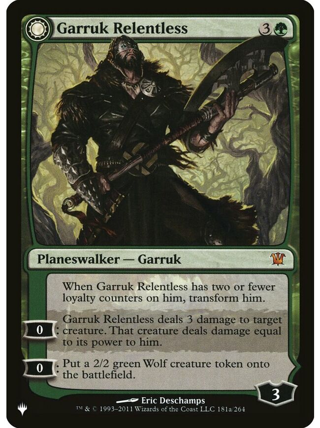 Garruk Relentless // Garruk, the Veil-Cursed