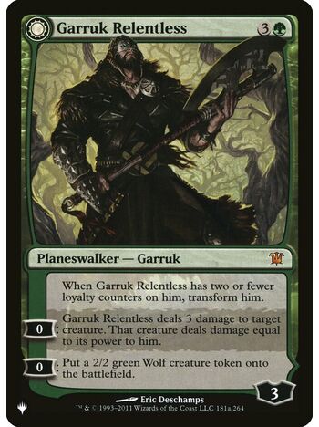Garruk Relentless // Garruk, the Veil-Cursed
