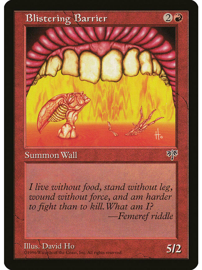 Blistering Barrier