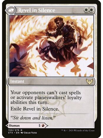 Flamescroll Celebrant // Revel in Silence