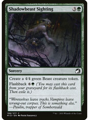 Shadowbeast Sighting