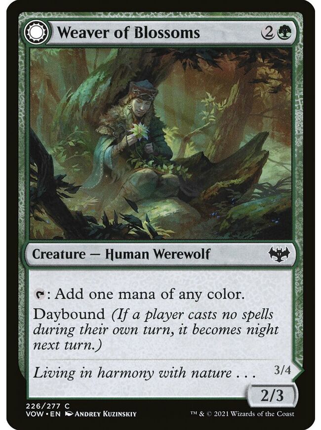 Weaver of Blossoms // Blossom-Clad Werewolf